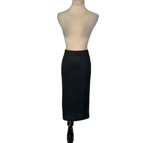 FOREVER 21 black pull on knit pencil skirt size Small - Picture 12 of 16